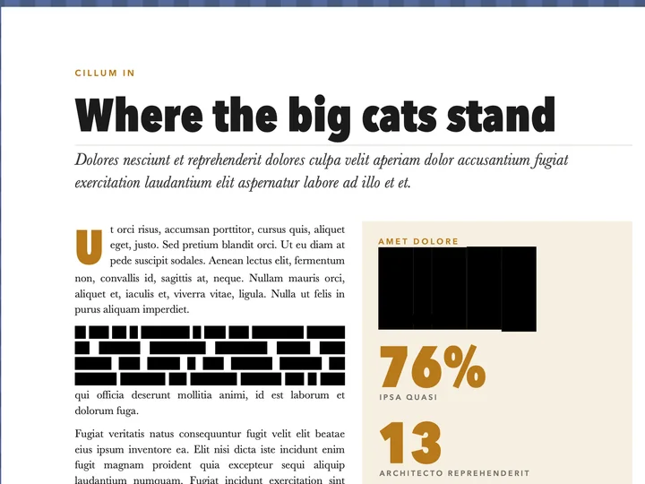 The same page after the redaction is applied: solid black bars where the words and the figure were.